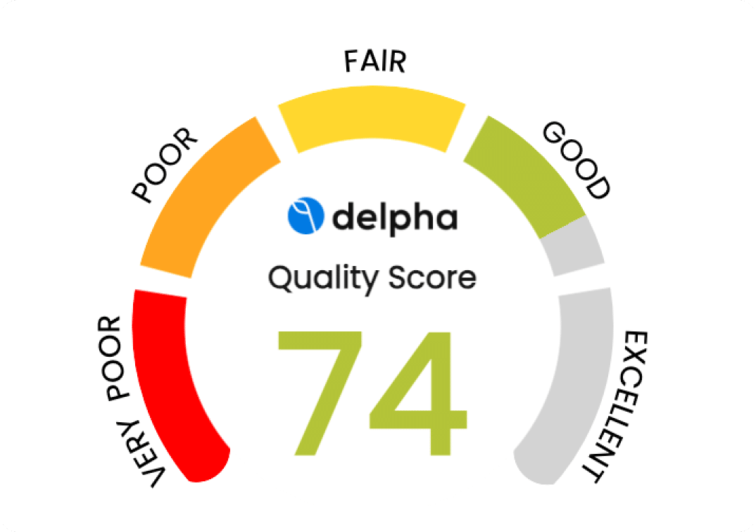 Delpha Quality Score component from the Delpha product