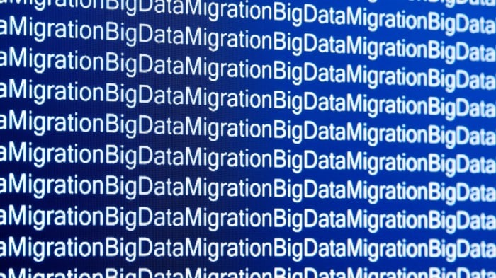 Big data migration graphic